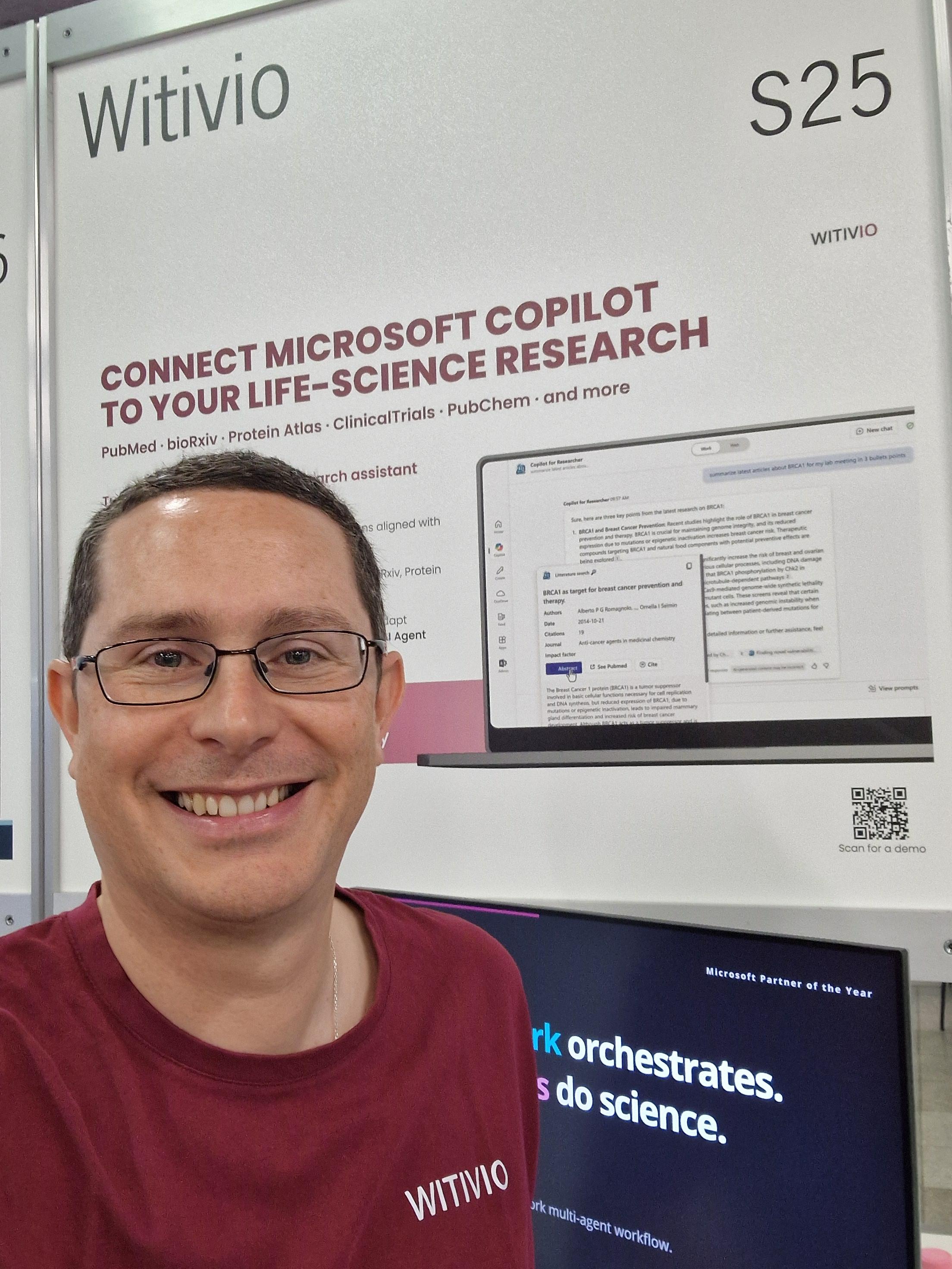Nicolas Humann, CEO of Witivio, at Stand S25, Future Labs Live Basel 2026