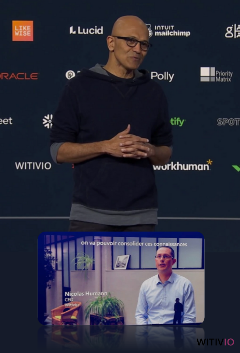 Witivio recognized by Satya Nadella, CEO of Microsoft