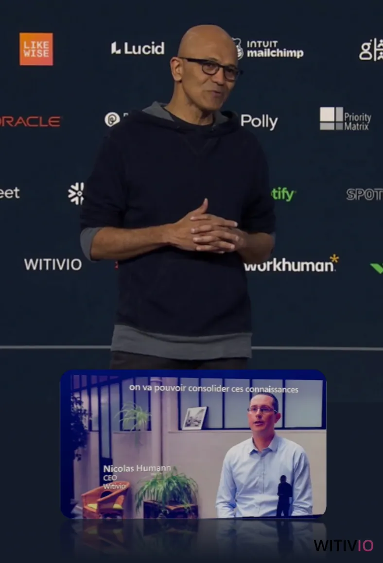 Witivio recognized by Satya Nadella, CEO of Microsoft